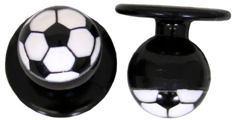 Kochknöpfe Kugelknöpfe Knöpfe à 12 Stück als Fußball