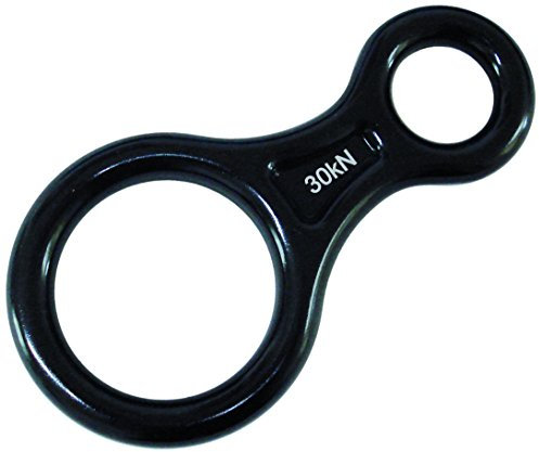 STUBAI Standard Abseilachter Eloxiert 988126 | Abseil- und Sicherungsgerät aus Aluminium eloxiert, geprüft bis 30 kN Bruchlast | Klassisches Achtergerät für Sportkletterer, Alpinisten, Ausbildung &