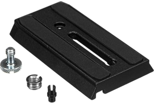 Manfrotto 501PL Rapid Connect Sliding Plate with Protective Rubber Pad, Compatible with 2203, 2254, 501, 503, for DSLRs, Compact System Cameras, Mirrorless