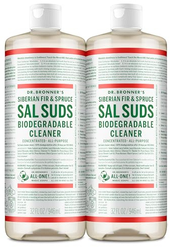 Dr. Bronner's Sal Suds All-Purpose Cleaner, Fir & Spruce, 32 oz 2-Pack