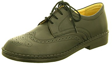 Finn Comfort Budapest, Scarpe Stringate Basse Brogue Uomo, Nero, 43.5 EU
