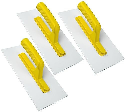 3 x Plastic ABS 11 Rendering Texturing Top Coat Trowel 270 x 130mm (0327G3)