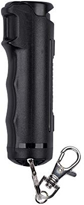 SABRE Pepper Gel - Fast Flip Top, Snap-Clip Keychain, Easy to Use & Carry, Maximum Police Strength OC Spray With UV Dye For Self Defense, 10 Second Spray Time, Finger Grip for Faster Aim, 0.54 fl oz