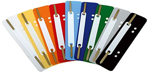 Kunststoffheftstreifen 3,5X15,8Cm,250St.Sort.