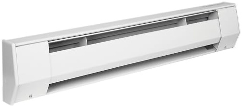 KING 3K2407BW K Series Baseboard Heater, 3' / 750-563W / 240-208V, Bright White