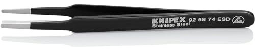 KNIPEX Universalpinzette ESD Mattiert Glatt 118 mm, 92 58 74 ESD
