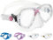 Cressi Marea Jr - Maske zum Tauchen und Schnorcheln, Klar/Rosa, Einheitsgröße, Kinder Unisex