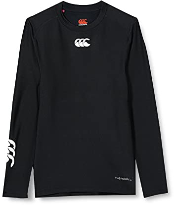 Canterbury Mens Thermoreg Long Sleeve Top Base Layer - Black - 3XL
