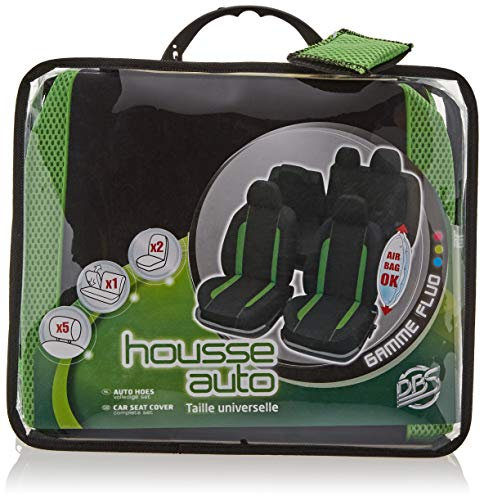 DBS - Housses de sièges - Voiture/Auto - Vert - Universelles - Anti-dérapant - Lavable