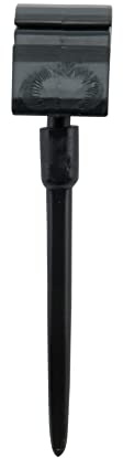 SECURIT - Set de 20 Soportes para Etiquetas en Plastico Negro - Soportes con Pincho - Cafetería, Bar, Restaurante, Tienda - 6 x 2 x 1,2 cm