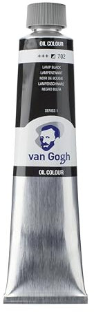 Van Gogh Ölfarbe, 200ml Tube, Lampenschwarz 702