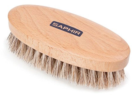 Saphir Oval Horsehair Polish Brush (White)