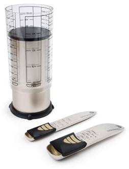 KitchenArt 2 Cup Pro Essentials Gift Set, 6.5x6.5x7, 3-Piece Set