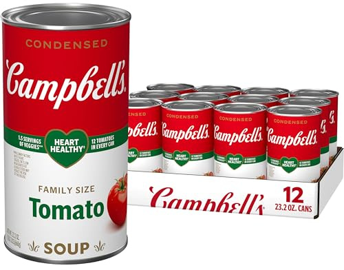 Campbell's Condensed Healthy Request Tomato Soup, 23.2 Ounce Can (Pack of 12)