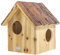 mgc24 Eichhörnchenhaus - Eichhörnchenkobel, Eichhörnchen Nistkasten zum Aufhängen für Garten und Balkon, aus Holz wetterfest, Naturoptik mit Rindendach, 25,2 x 26 x 29 cm