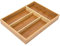 Relaxdays Besteckkasten aus Bambus HxBxT: ca. 4 x 25 x 34cm Besteckeinsatz mit 4 Fächern als Küchenorganizer und Schubladeneinsatz pflegeleichter Schubladenkasten für Besteck Organizer aus Holz, natur