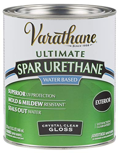 Varathane 250041H Water-Based Ultimate Spar Urethane, Quart, Gloss