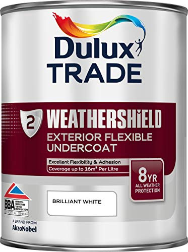 Dulux Trade Weathershield Undercoat Brilliant White 1 Litre