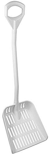 Vikan 56045 White Polypropylene Sieve Hygienic Shovel, 38.5 Blade
