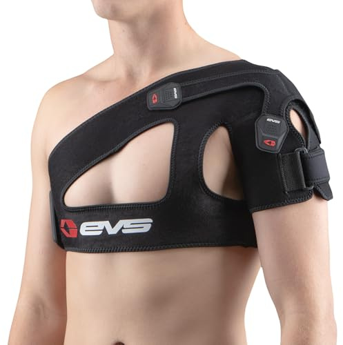 EVS Sports SB03 Shoulder Brace for Men - Superior Compression & Adjustable Arm Closure for Rotator Cuff Relief - Breathable Shoulder Support Brace for Torn Rotator Cuff & Past Shoulder Injuries