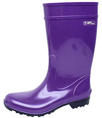 Bockstiegel Gummistiefel in Übergrößen Hellgrün/Dunkelblau Luisa große Damenschuhe, Lila, 36 EU