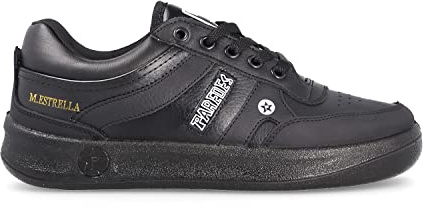 Deportivo trabajo PAREDES, Estrella cordon piel negro, SRA