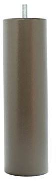 La Fabrique de Pieds – set med 4 sängben i trä, cylinder, trä, lackad choklad, 20 x 6 x 6 cm