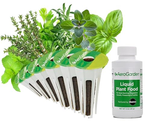 AeroGarden Assorted Italian Herb Seed pod Kit, 6-Pod