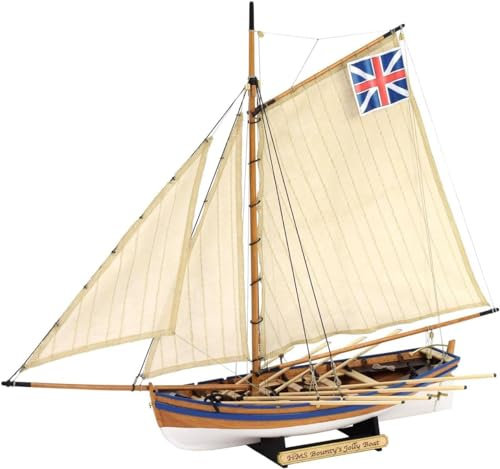 Artesanía Latina - Maquette de Bateau en Bois - Canot Auxiliaire du Navire Marchand Britannique HMS Bounty - Modèle 19004N, Échelle 1:25 - Maquettes à Monter - Niveau Débutant