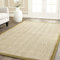 SAFAVIEH Naturfaser Teppich für Wohnzimmer, Esszimmer, Schlafzimmer - Natural Fiber Collection, Kurzer Flor, Natürlich und oliv, 152 X 244 cm