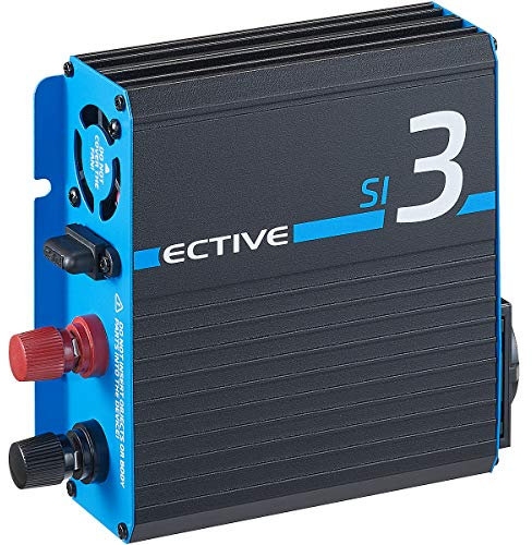 ECTIVE Reiner Sinus Wechselrichter SI3-300W, 24V auf 230V, USB, Überlastschutz, Überhitzungsschutz, Aluminiumgehäuse - DC/AC Spannungswandler, Umwandler, Stromwandler für Haushaltsgeräten