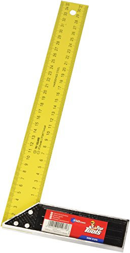 Squadra Per Falegname Lama Graduata In Acciaio. Con Base In Alluminio.