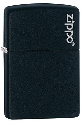 Zippo Windproof Lighter - Black Matte - Colour Image - Refillable - Reusable - Gift Box - Metal - Made in USA
