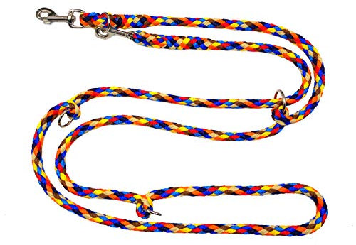 elropet Hundeleine Doppelleine Jumbo Navajo 2,80m 4fach verstellbar für große Hunde bis 70kg