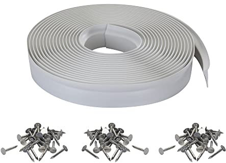 MD Building Products Non Disponible M-D Building Products 3822 Joint de Porte de Garage en Vinyle Blanc 9,1, Medium Mixte
