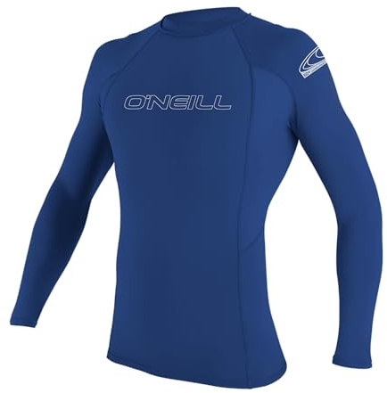 O'Neill Wetsuits Men's Men's Basic Skins Long Sleeve Rash Guard O Neill Men s UV Sun Protection Set Pacific X Large, Pacific, X EU