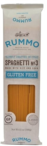 Rummo Gluten Free Spaghetti Pasta No.3 - Classic Italian Long-Strand Pasta, Expertly Made for Gourmet Meals, 340 g (Pack of 1)
