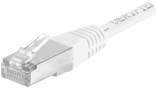 DEXLAN Cordon RJ45 F UTP CAT 6a Blanc 1 50m