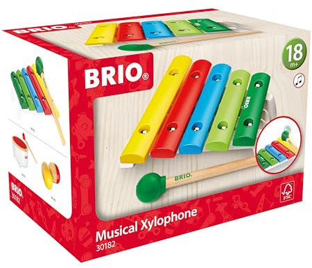 BRIO Kleinkindspielzeug - XylophonXylophon, Spielzeuginstrument, Kleinkindspielzeug ab 3 Jahre