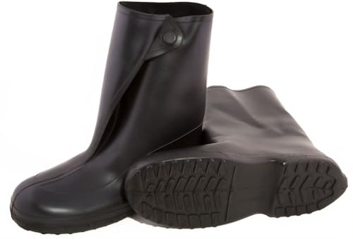 TINGLEY mens 10-inch Overshoe With Button Mid Calf Boot, Black, X-Large US
