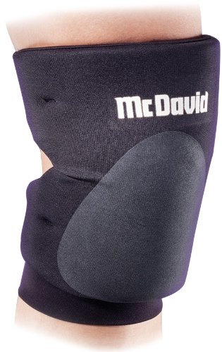McDavid Unisex – Erwachsene Knie-Schützer Volley 646 Volleyballschoner, Black, L