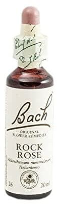Bach - Flor de Bach Rock Rose, Complemento Alimenticio, con Extracto de Heliantemo, Uva de Alc 27% Vol, Ayuda a Gestionar las Emociones Relacionadas con el Valor - 20 ml