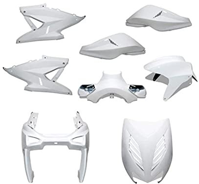 REPLAY - KIT CARENE SCOOTER REPLAY DESIGN PER MBK NITRO-YAMAHA AEROX BIANCO (KIT 8 PEZZI)