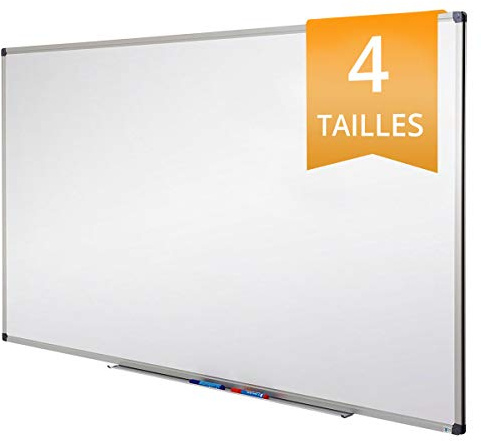 Tableau Blanc Office Marshal® | Tableau Magnétique Élu Meilleur Rapport Qualité/Prix | Tableau Effaçable Aimanté | Série PRO, 60x45cm