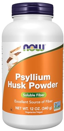 NOW Foods Supplements, Psyllium Husk Powder, Non-GMO Project Verified, Soluble Fiber, 12-Ounce