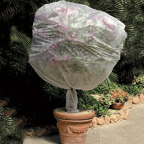 TENAX Saccoclima 1,00x1,60 m (Diámetro 0,60 m) Blanco, Capucha Protectora para Plantas y Flores, en Tejido no Tejido 17 g/m² (4 Piezas), Velo Protector Ligero con Forma de Saco