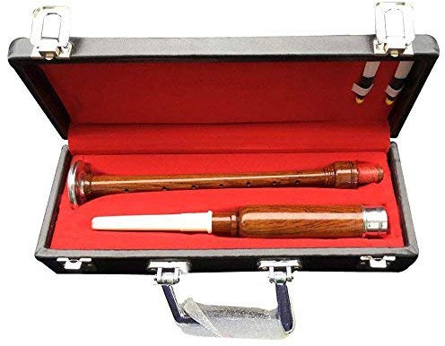 Scottish Highland Dudelsack Practice Chanter mit Box - Braun Weiß