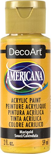 DecoArt Americana Acrylic Multi-Purpose Paint, Marigold