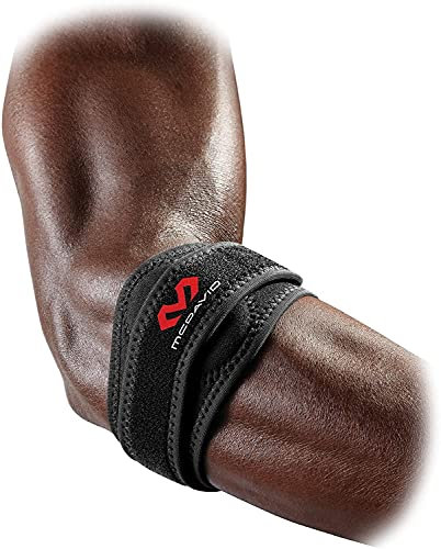 McDavid Unisex Adult Dual-Pad Tennisellbogen Bandage, SCHWARZ, M