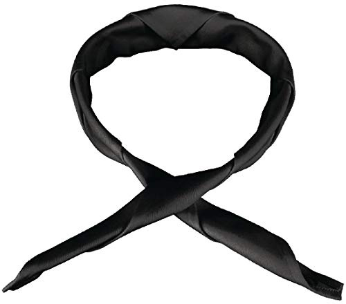 Whites Mens Womens Chefs Neckerchief, Black, Polycotton, Neck Scarf | A264